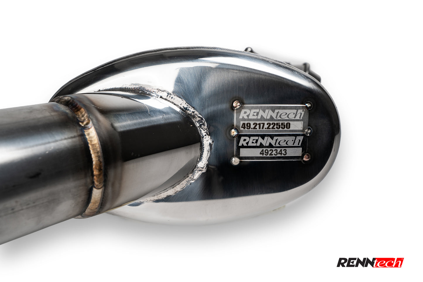 RENNtech | Stainless Steel Sport Mufflers w/ Valves | S 550 Coupe | C217 | 4.7L BiTurbo V8 | M278