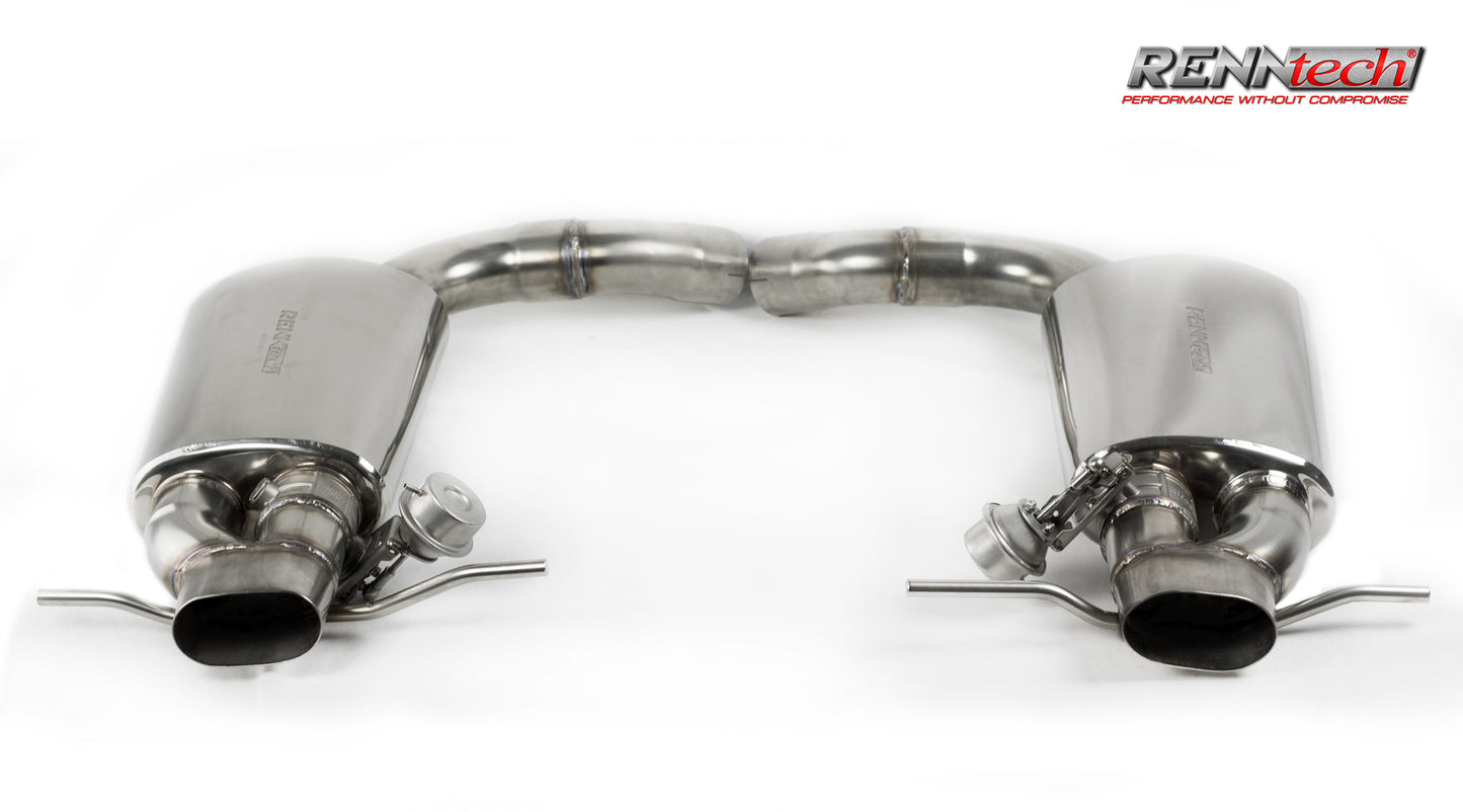 RENNtech | Stainless Steel Sport Mufflers w/Valves | S550 | W222 | 4.7L BiTurbo V8 | M278
