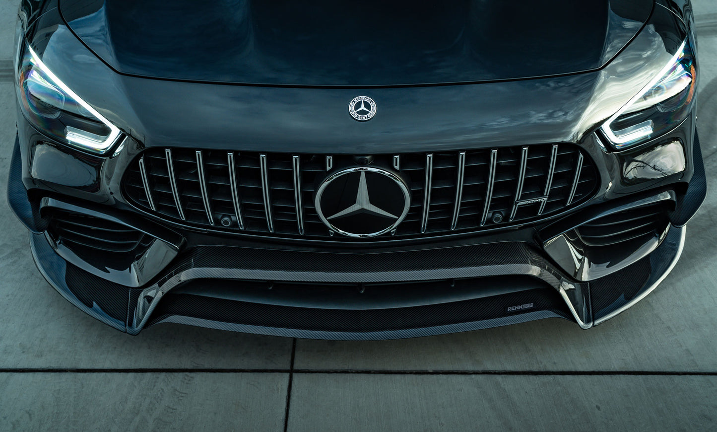 RENNtech | X290 | AMG GT63 | Splitter | Carbon Fiber | Gloss Finish