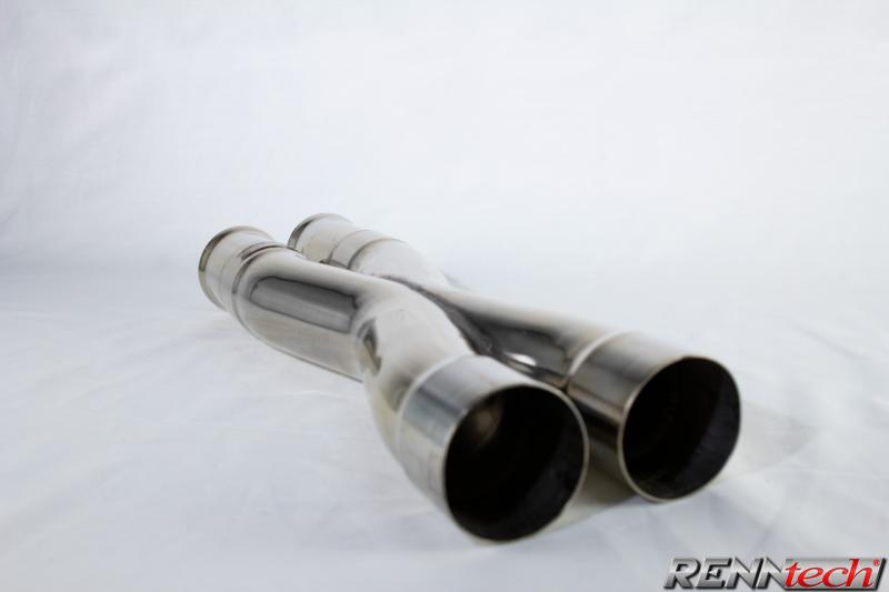 RENNtech Edelstahl Sound- und Performance-Rohr für 212 - E 63 AMG
