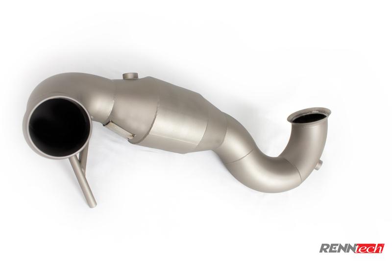 メルセデスベンツ 45AMG系 純正触媒 M133エンジン RENNtech Downpipe M133 - 45 AMG Engine with Catalytic Converter