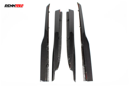 RENNtech | 190 | AMG GT R / Pro | Side Skirts | Carbon Fiber | Gloss Finish