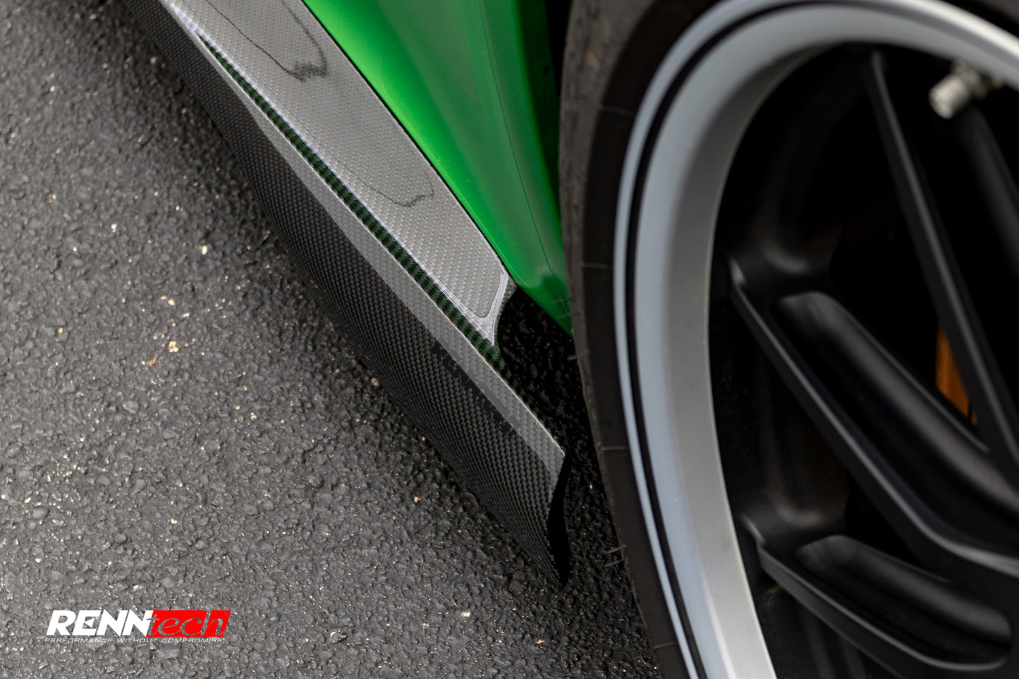 RENNtech | 190 | AMG GT R / Pro | Side Skirts | Carbon Fiber | Gloss Finish