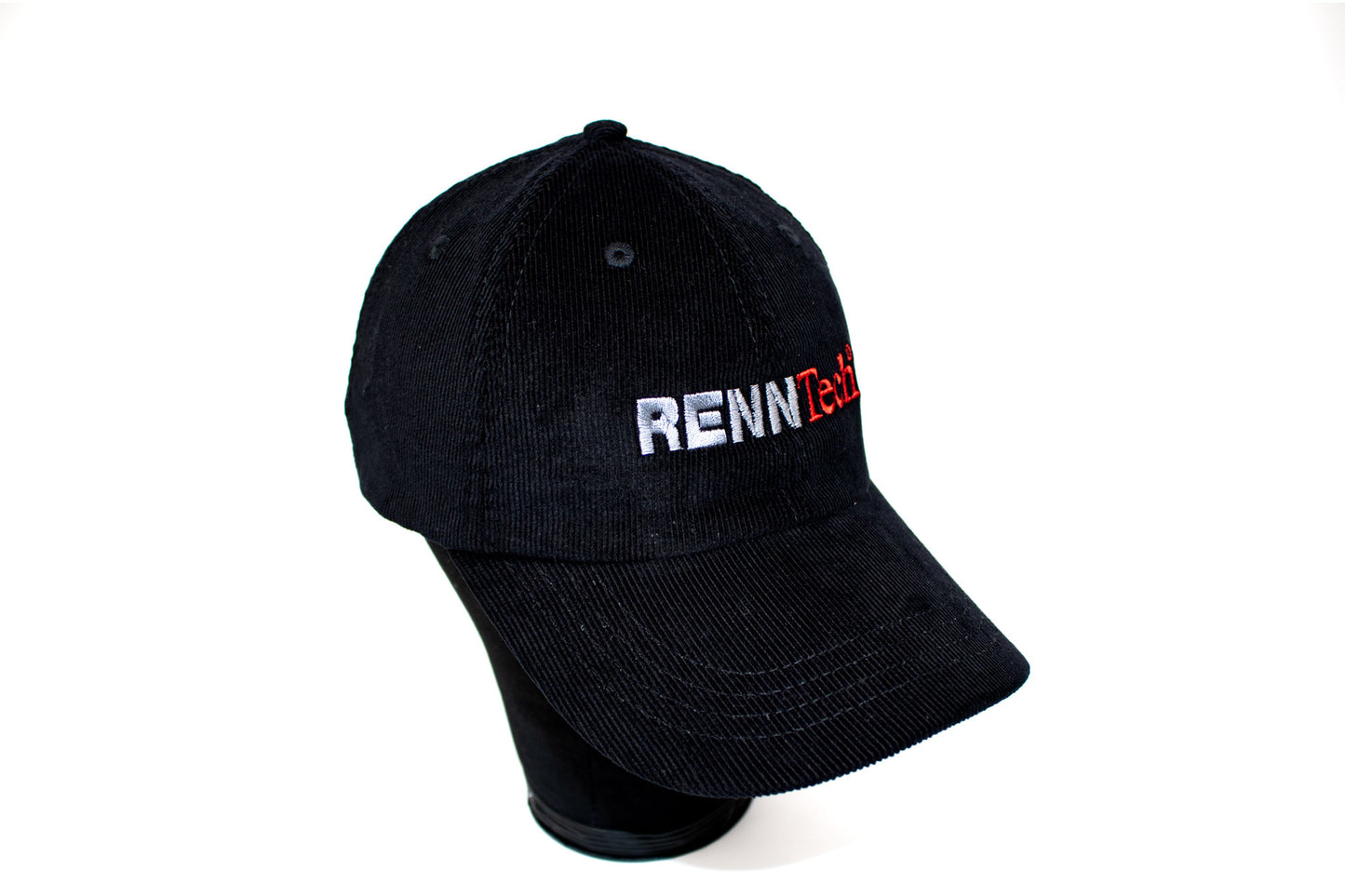RENNtech Classic Corduroy Hat Black | Universal Adjustable Fit