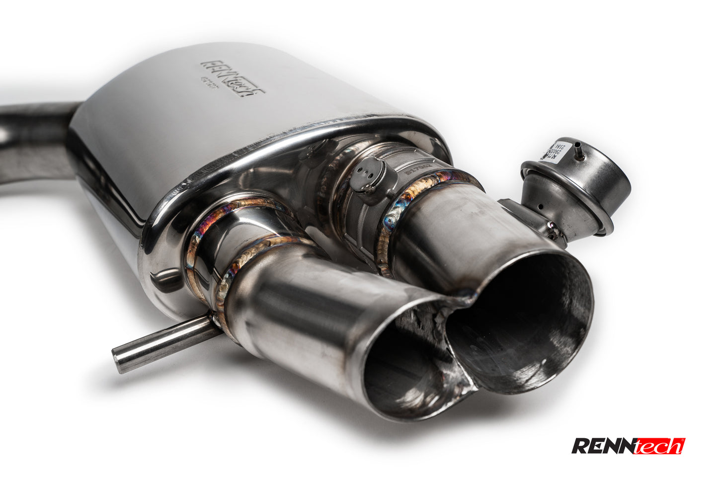 RENNtech | Stainless Steel Sport Mufflers w/ Valves | S 550 Coupe | C217 | 4.7L BiTurbo V8 | M278