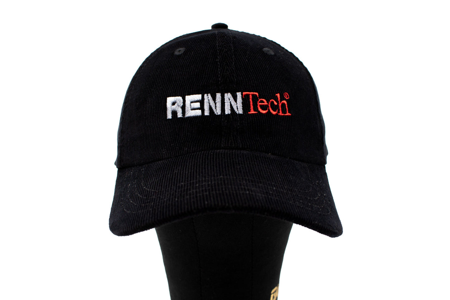 RENNtech Classic Corduroy Hat Black | Universal Adjustable Fit