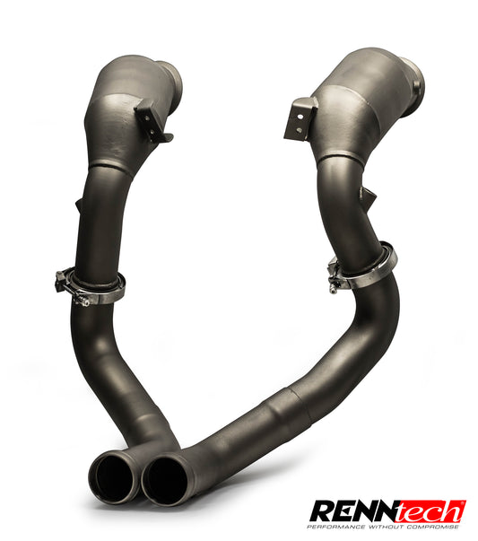 RENNtech | Downpipes mit 200-Zellen-Sportkatalysator | Aston Martin | Vantage V8 | 4,0 l V8 BiTurbo | M177 