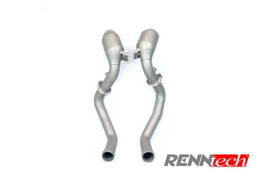 RENNtech | Downpipes w/200 Cell Sport Catalytic Converter | C 63 (S) AMG | GLC 63 (S) AMG | 4.0L V8 BiTurbo | M177