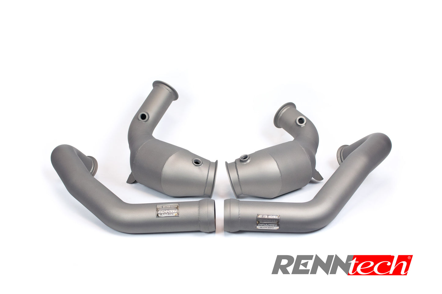 RENNtech | Downpipes w/200 Cell Sport Catalytic Converter | C 63 (S) AMG | GLC 63 (S) AMG | 4.0L V8 BiTurbo | M177