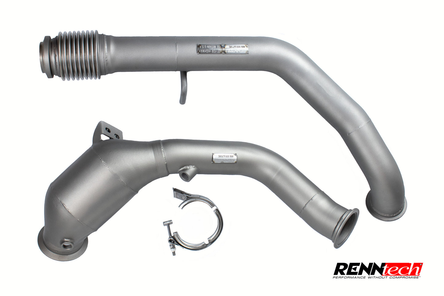 RENNtech | Downpipes mit 200-Zellen-Sportkatalysator | 463 - G63 AMG | 4,0-l-V8-BiTurbo | M177 | MY2019+