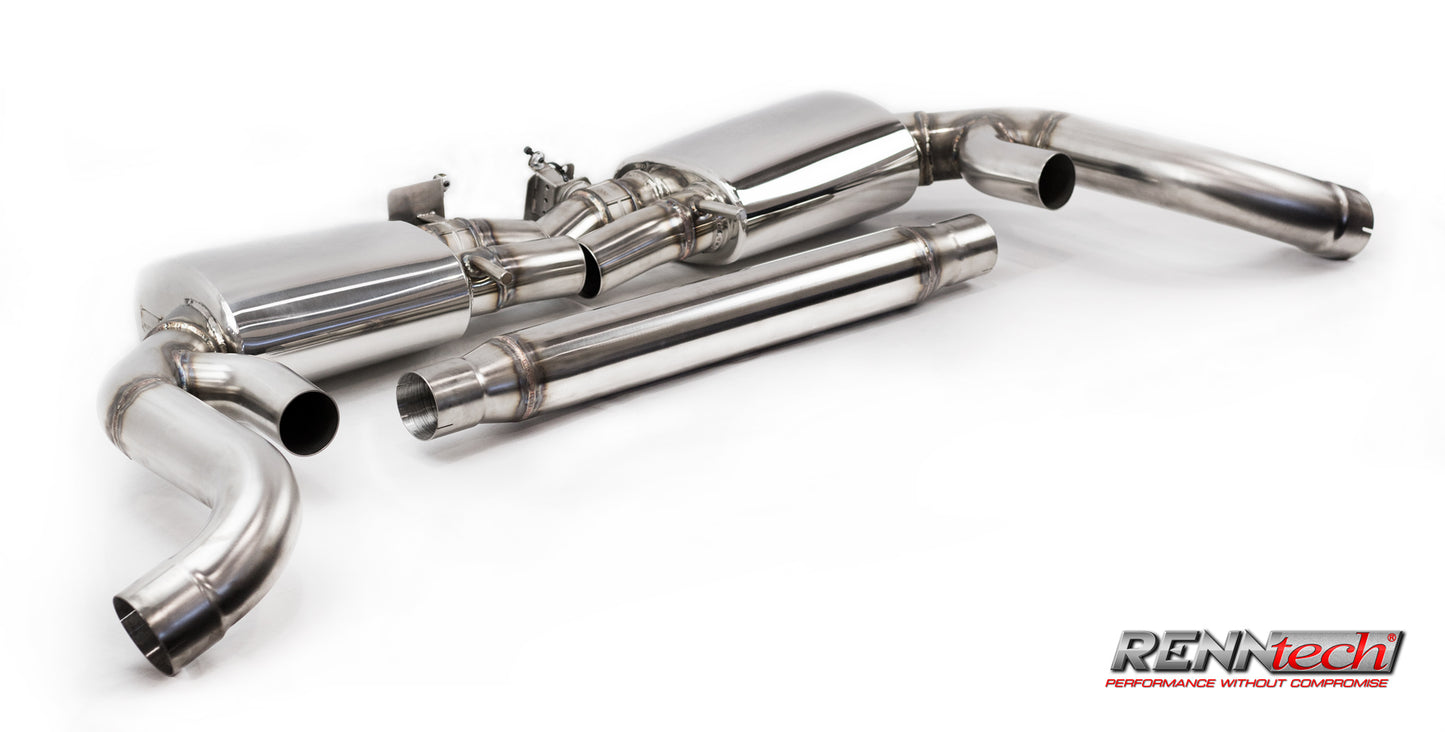 RENNtech | Stainless Steel Sport Mufflers w/Electronic Valves | S 63 AMG Coupe | C217 | 5.5L BiTurbo V8 | M157