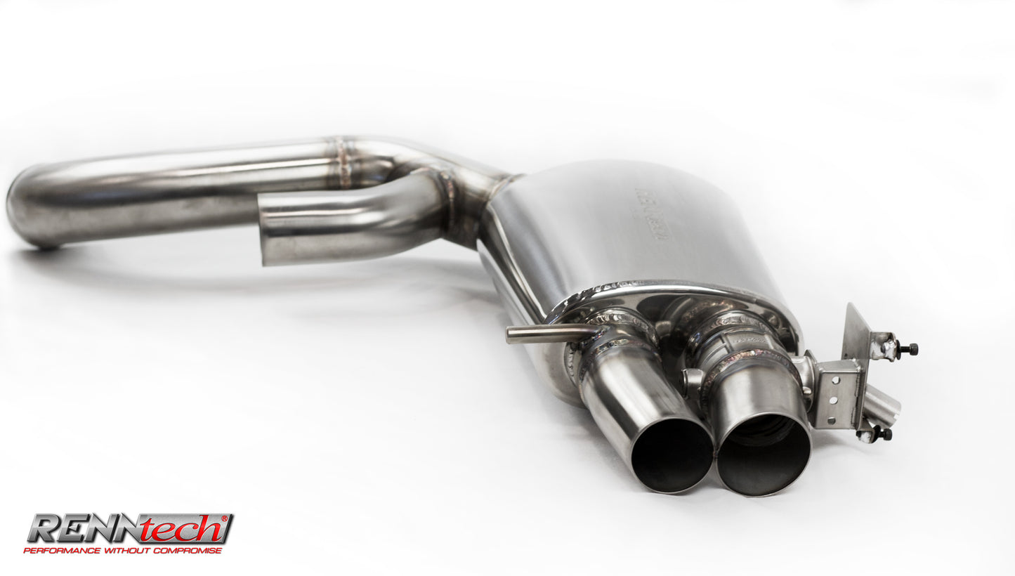 RENNtech | Stainless Steel Sport Mufflers w/Electronic Valves | S 63 AMG Coupe | C217 | 5.5L BiTurbo V8 | M157