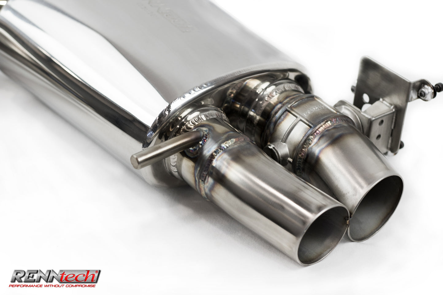 RENNtech | Stainless Steel Sport Mufflers w/Electronic Valves | S 63 AMG Coupe | C217 | 5.5L BiTurbo V8 | M157
