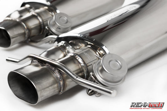 RENNtech | Stainless Steel Sport Mufflers w/Valves | S550 | W222 | 4.7L BiTurbo V8 | M278