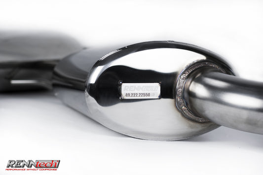RENNtech | Stainless Steel Sport Mufflers w/Valves | S550 | W222 | 4.7L BiTurbo V8 | M278