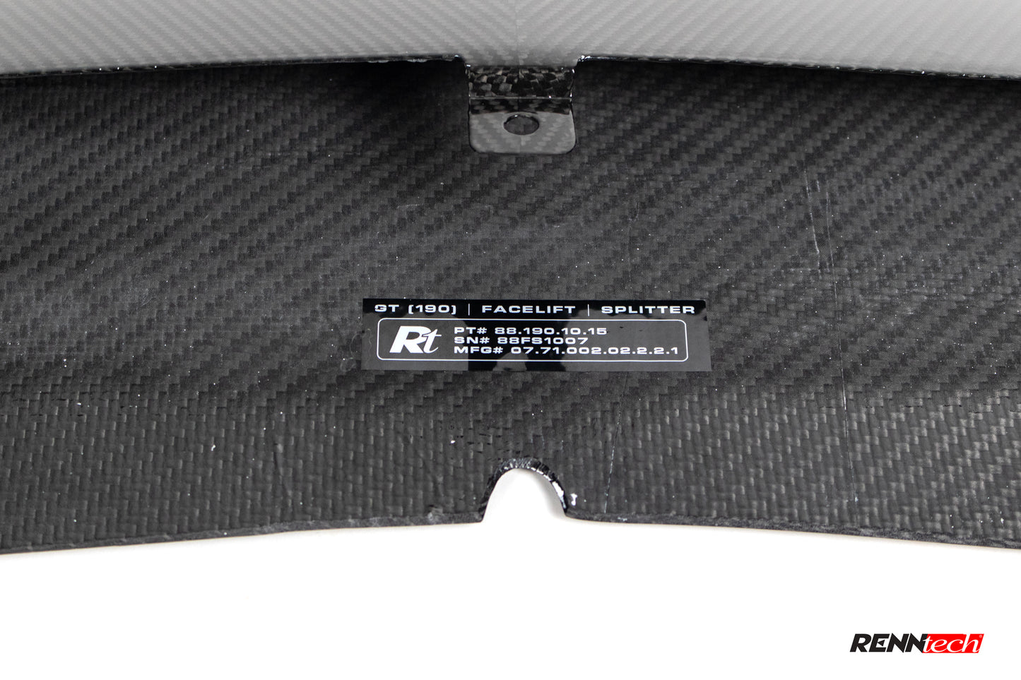RENNtech | Carbon Fiber Front Splitter | C190 | AMG GT (2018-2022)