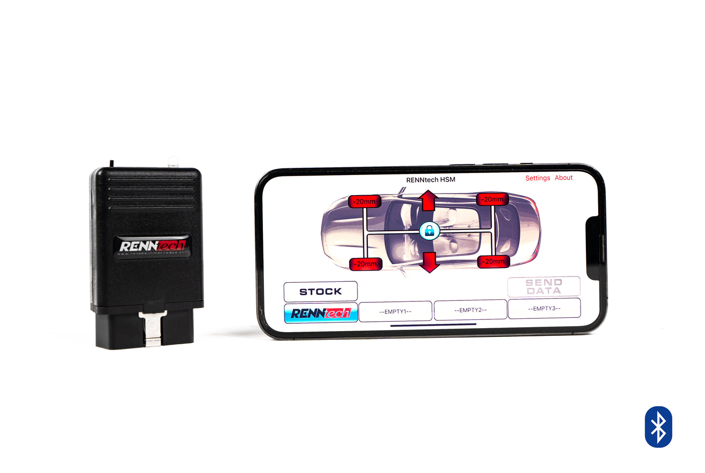 RENNtech | Hand-Held-Aufhängungsmodul Bluetooth