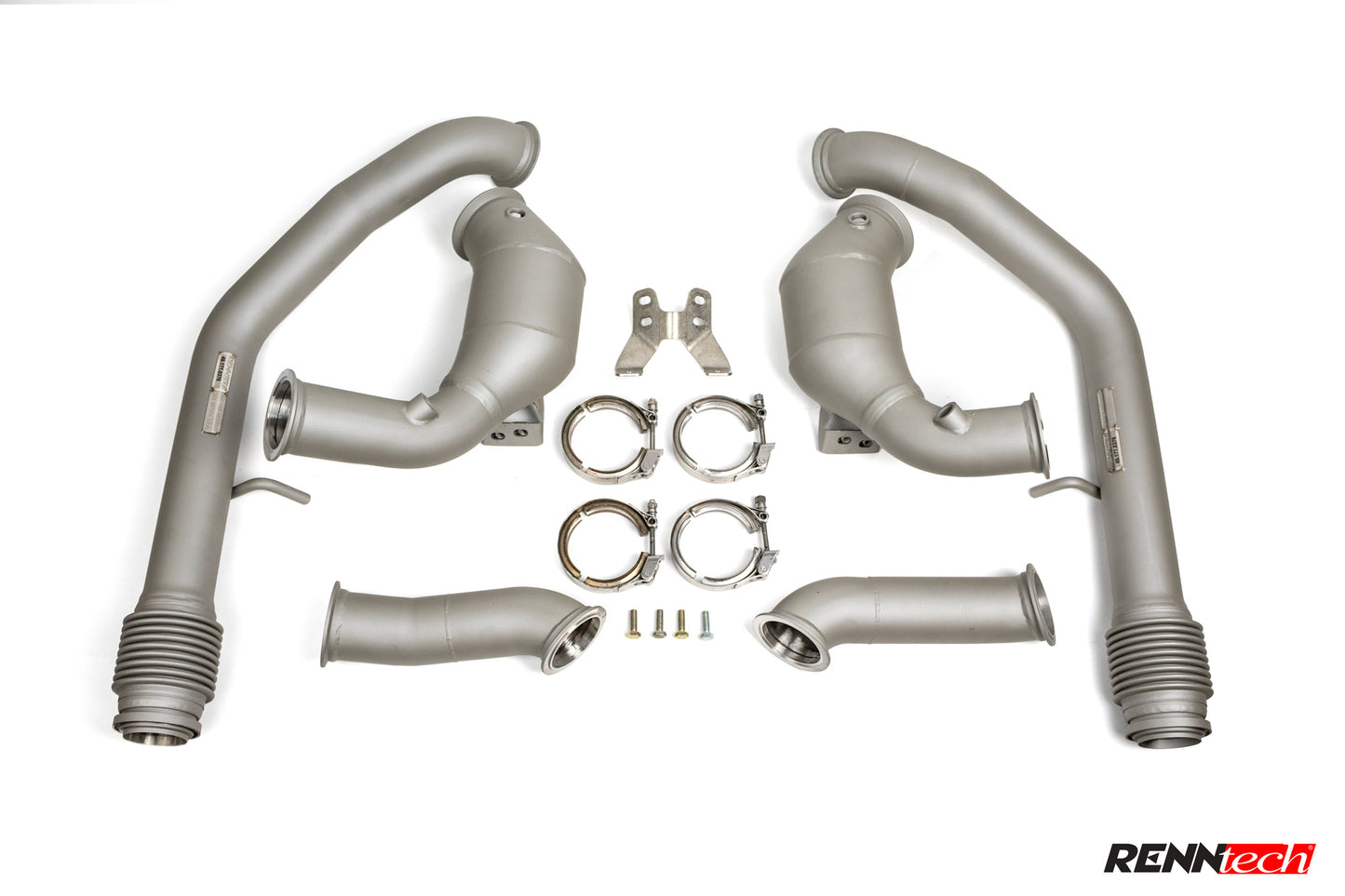 RENNtech | Downpipes mit 200-Zellen-Sportkatalysator | W463a | G550 | 4,0-l-V8-BiTurbo | M176 