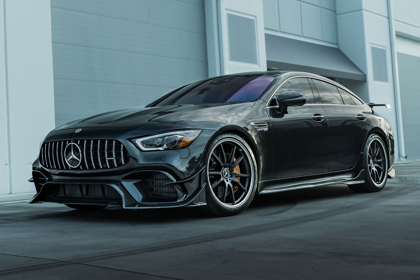 RENNtech | X290 | AMG GT63 | Splitter | Carbon Fiber | Gloss Finish