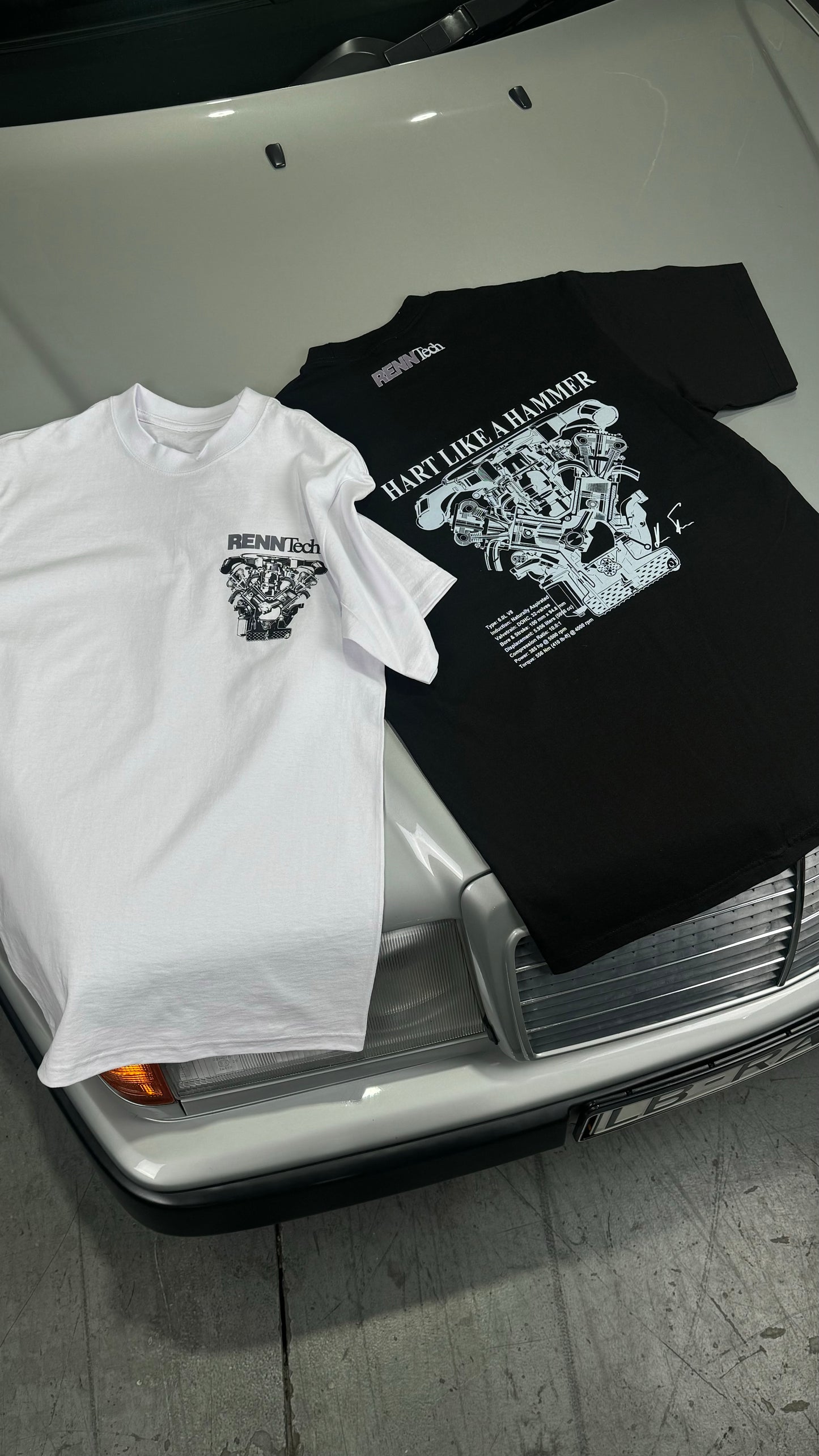 Hart Like a Hammer Tee | White | Hammer Capsule | Renntech