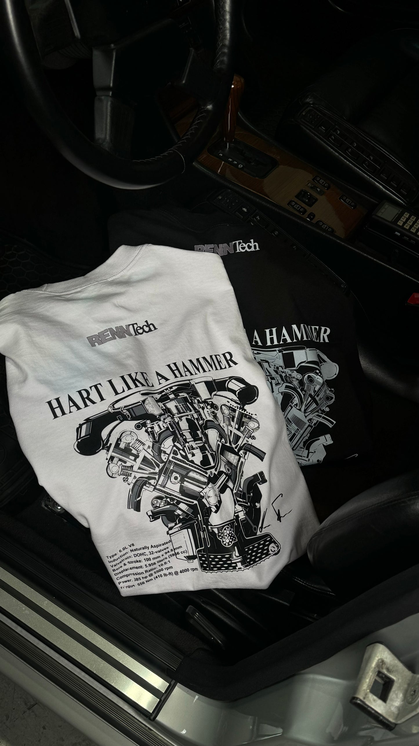 Hart Like a Hammer Tee | White | Hammer Capsule | Renntech