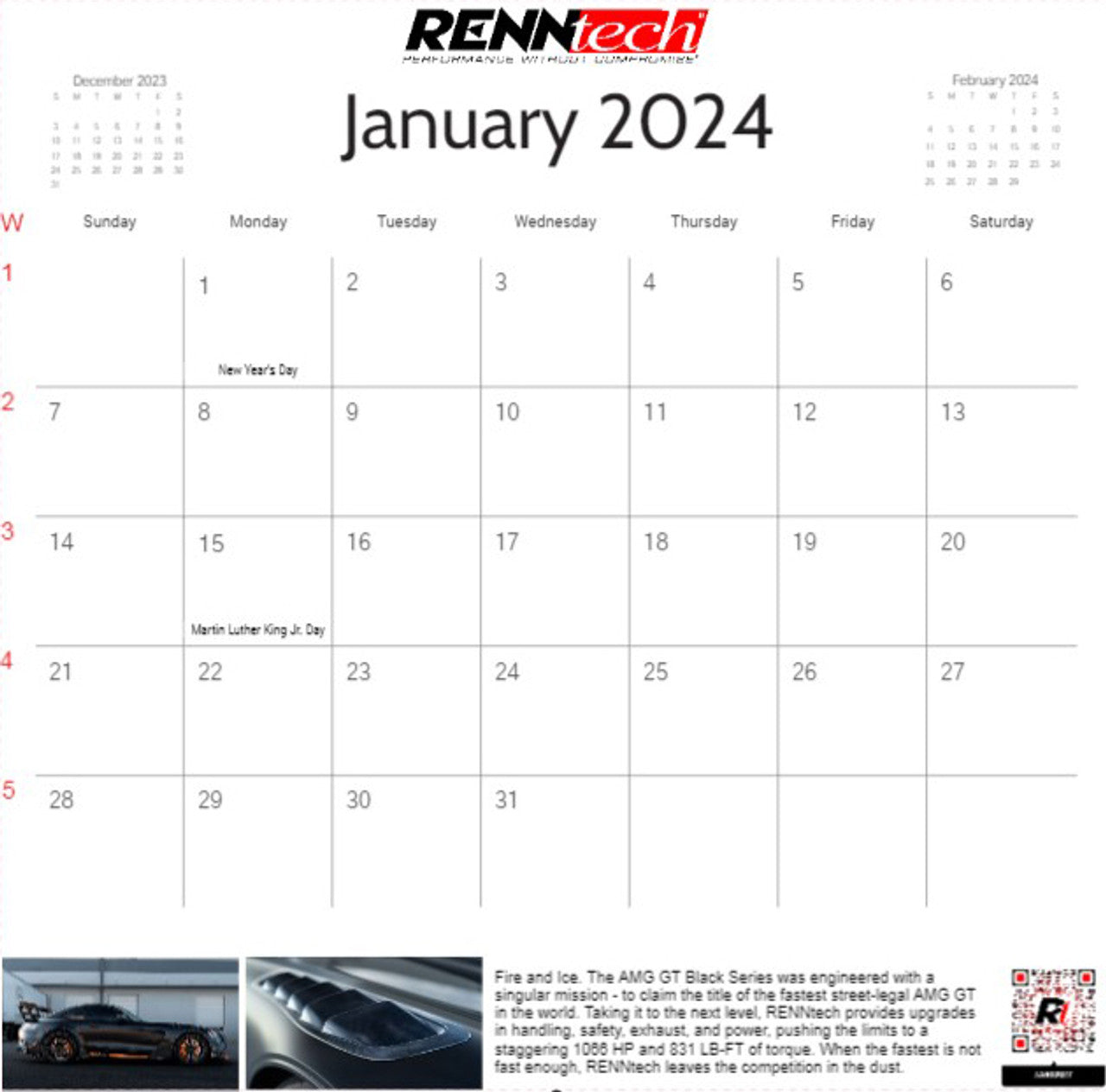 35th Anniversary Wall Calendar