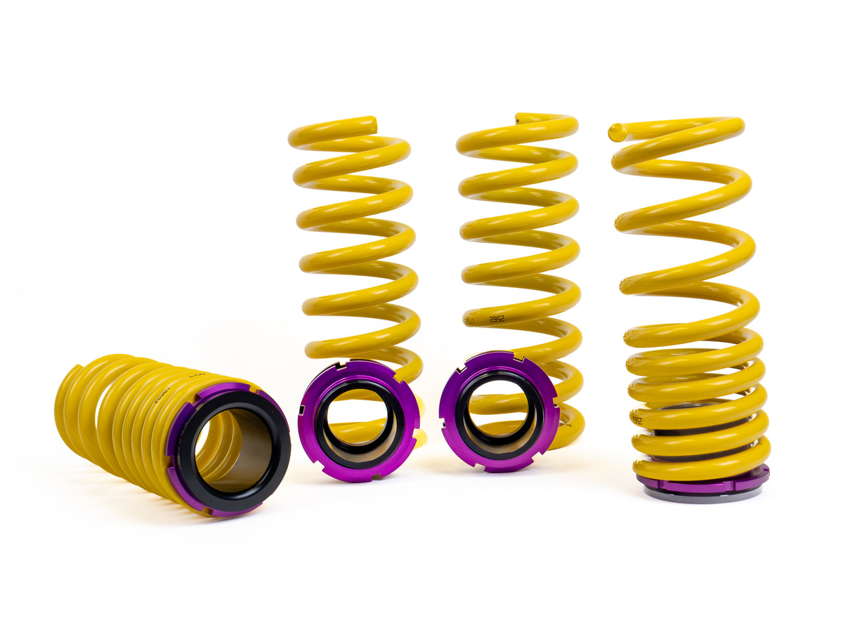 KW W124/R129 Coilover Suspension | V8 and V12 Models | Yellow/Purple