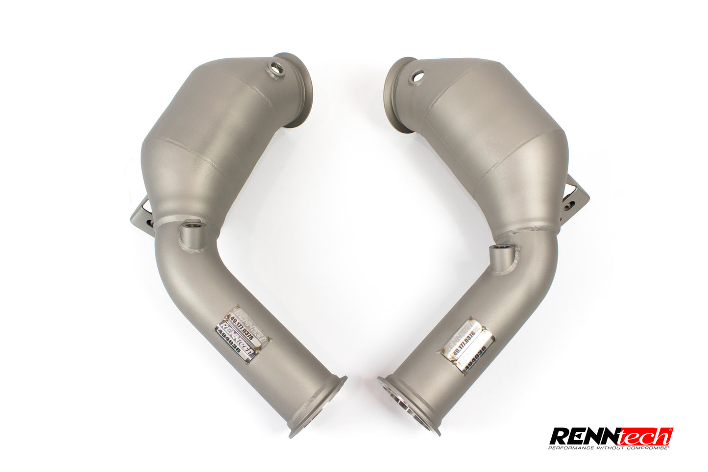 RENNtech | Downpipes mit 200-Zellen-Sportkatalysator | Aston Martin | Vantage V8 | 4,0 l V8 BiTurbo | M177 