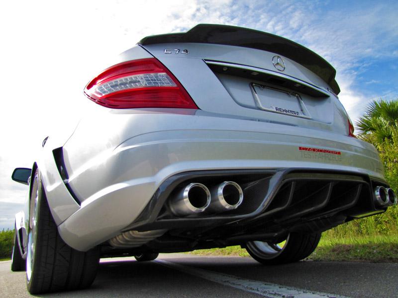 RENNtech Carbon Fiber | Rear Diffuser | w/ Integrated Exhaust Tips | 204 - C Class