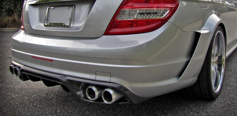 RENNtech Carbon Fiber Rear Widebody Conversion Kit for 204 C 63 AMG