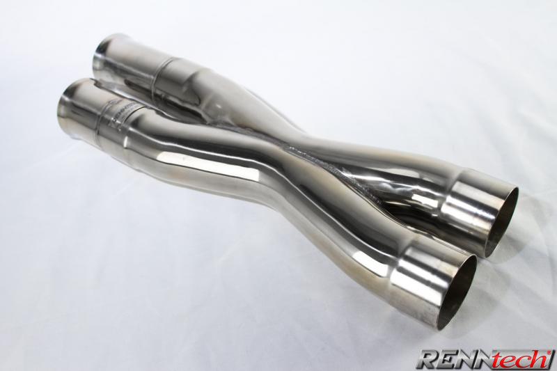RENNtech Edelstahl Sound- und Performance-Rohr für 212 - E 63 AMG
