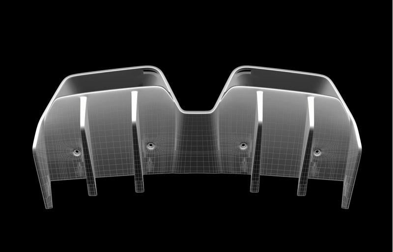 RENNtech | Carbon Fiber | Rear Diffuser | 197 - SLS AMG