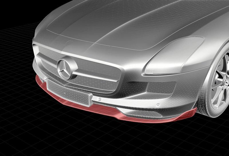 RENNtech Carbon Fiber | Front Splitter | C197 | SLS AMG
