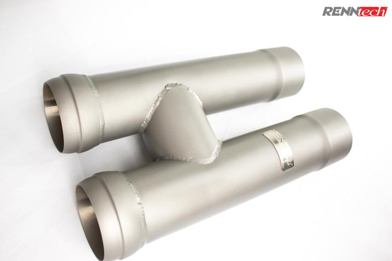RENNtech Downpipes mit 200 Zellen Sportkatalysatoren für 222 - S / 217 - S 63 AMG BiTurbo M157-Serie