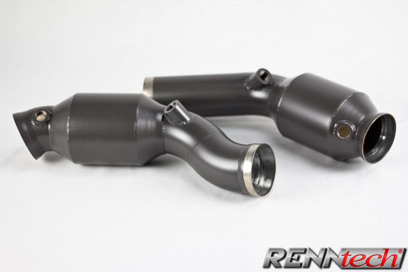 RENNtech Long Tube Headers with Downpipes and 200 Cell Sport Catalytic Converters for 204 - C63