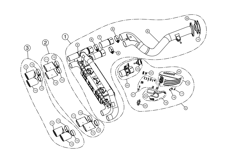 Akrapovic Slip-On Line (Titanium) for 1-Series M Coupé (E82)