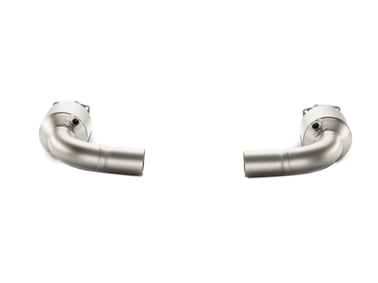 Akrapovic Link Pipe Set w Cat (Titanium) Porsche 911 Turbo/Turbo S (991)