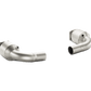 Akrapovic Link Pipe Set w Cat (Titanium) Porsche 911 Turbo/Turbo S (991)