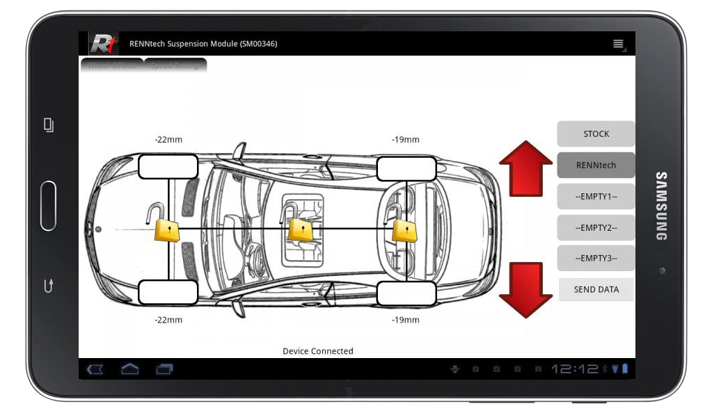 Digitales Tieferlegungsmodul Optionales Tablet - Samsung Galaxy Tab 4 - 8.0