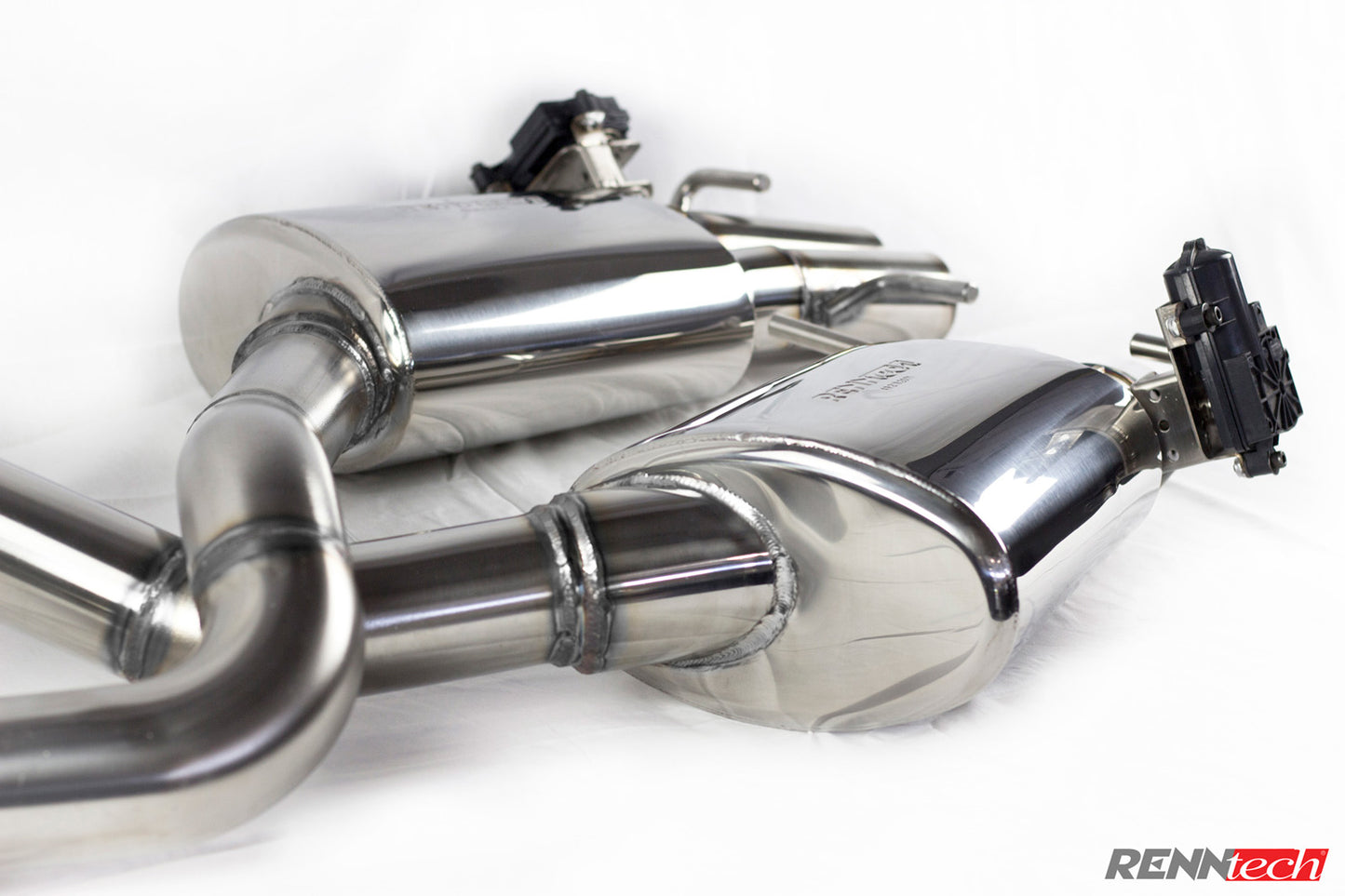 RENNtech | Stainless Steel Sport Mufflers w/Electronic Valves | C63 /S AMG | C205-Coupe | 4.0L BiTurbo V8 | M177