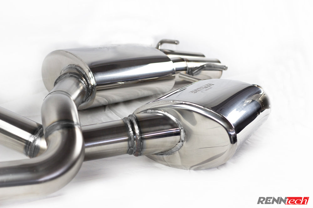 RENNtech | Stainless Steel Sport Mufflers without Electronic Valves | C63 /S AMG | C205 - Coupe | 4.0L BiTurbo V8 | M177