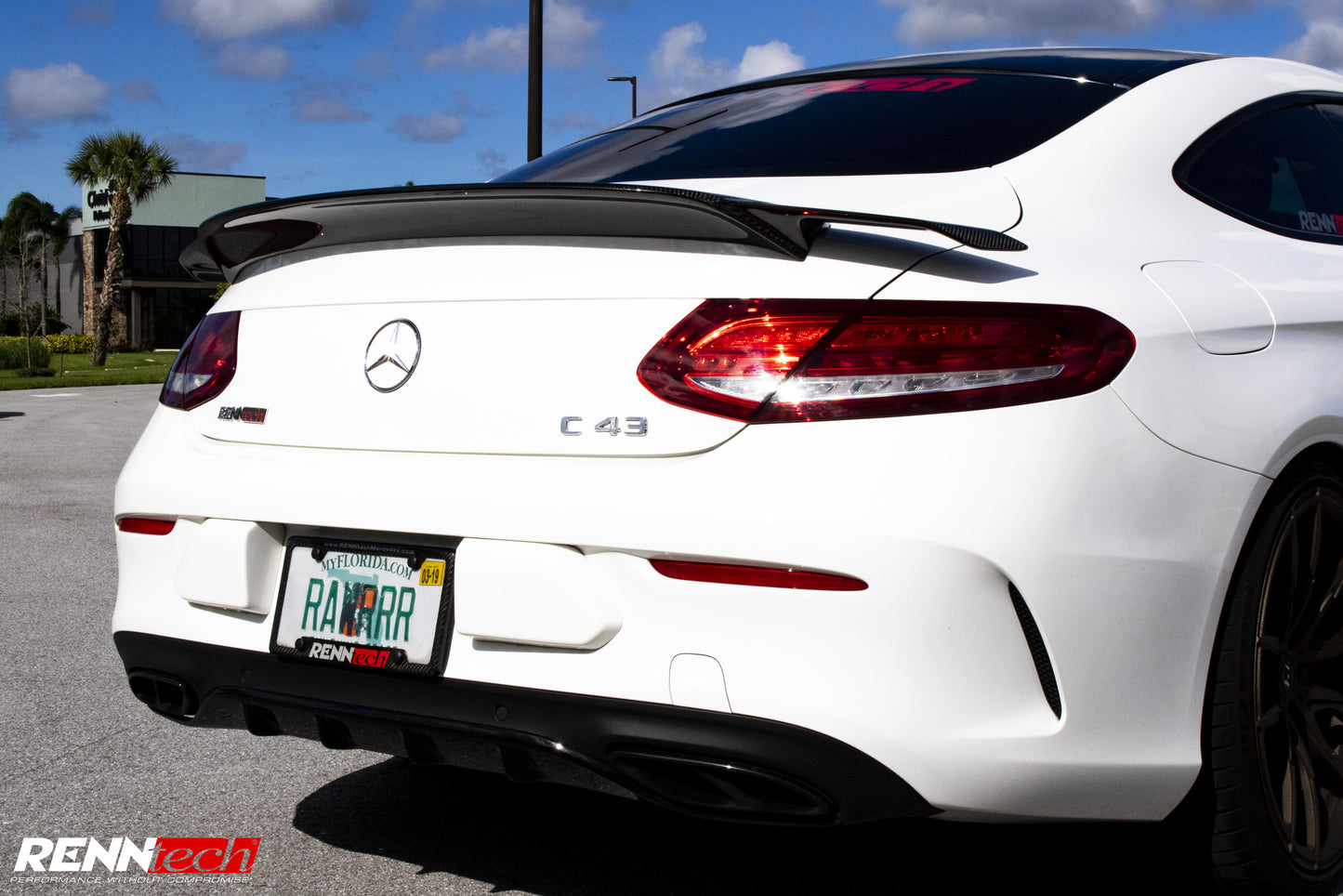 RENNtech | Carbon Fiber | Decklid Spoiler | C205 | C-Class Coupe | Gloss Finish