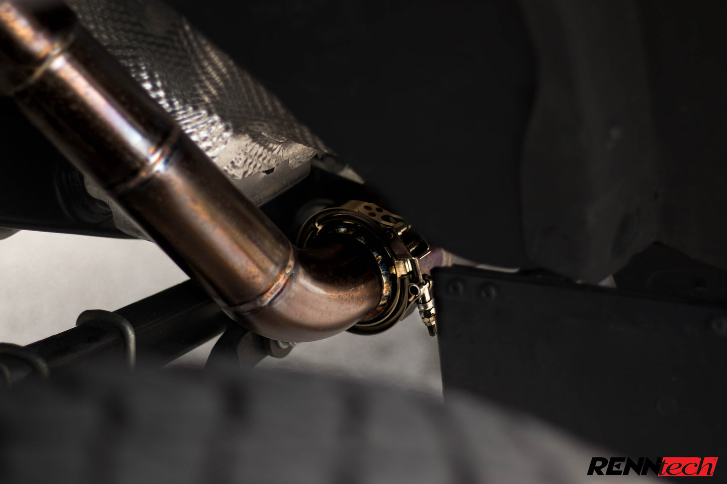 RENNtech | Downpipes w/200 Cell Sport Catalytic Converter | W463 | G550 | 4.0L V8 BiTurbo | M176