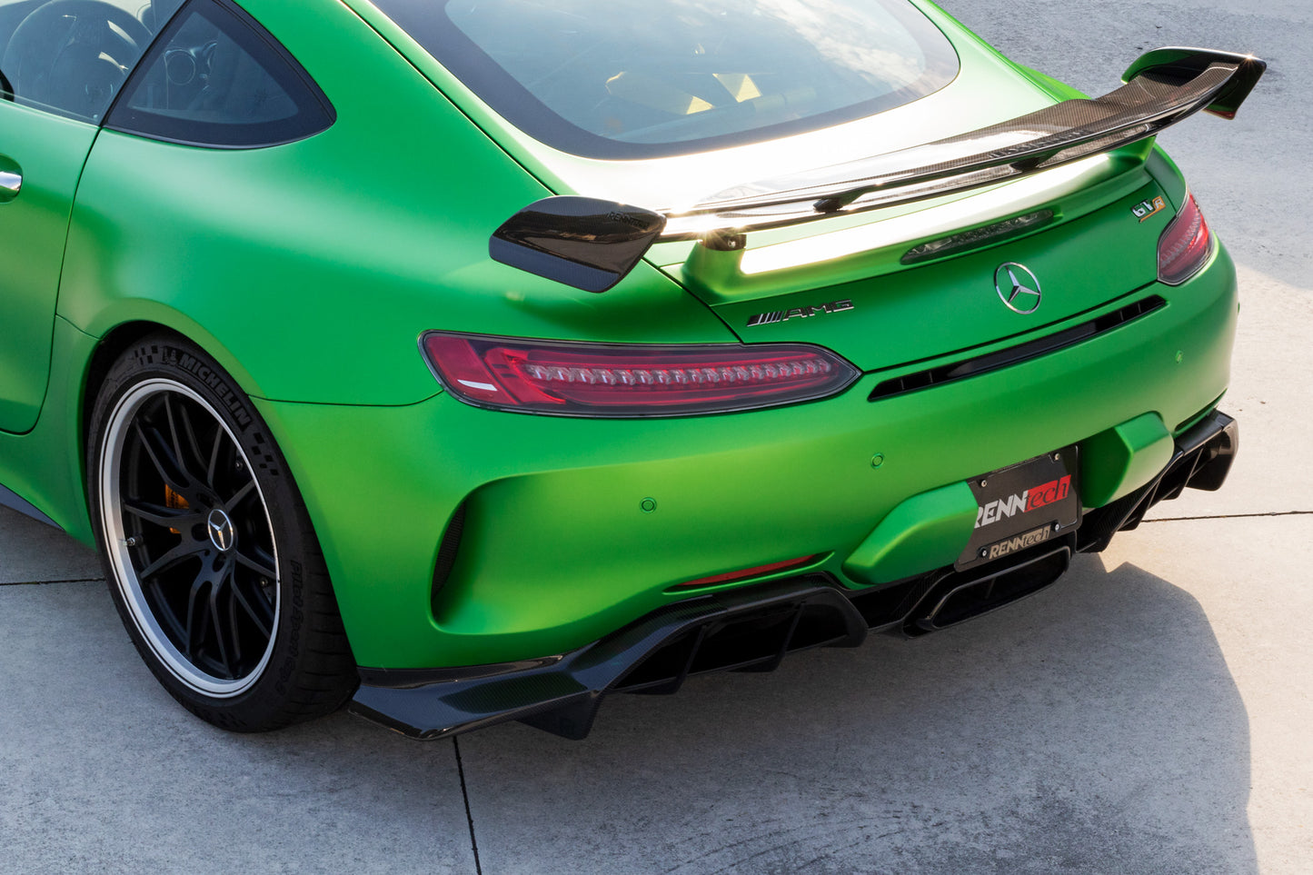 RENNtech | C190 | AMG GT R | Rear Wing Lip w/End Plates | Carbon Fiber
