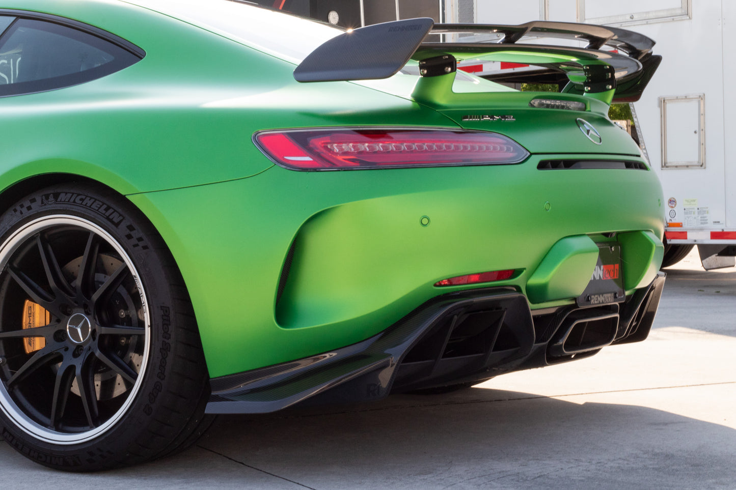 RENNtech | C190 | AMG GT R | Rear Wing Lip w/End Plates | Carbon Fiber