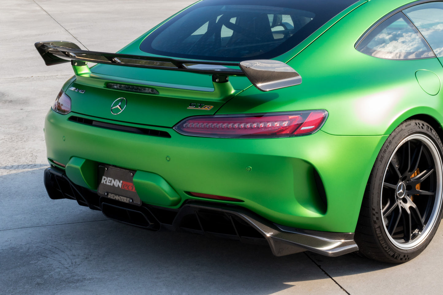 RENNtech | C190 | AMG GT R | Rear Wing Lip w/End Plates | Carbon Fiber