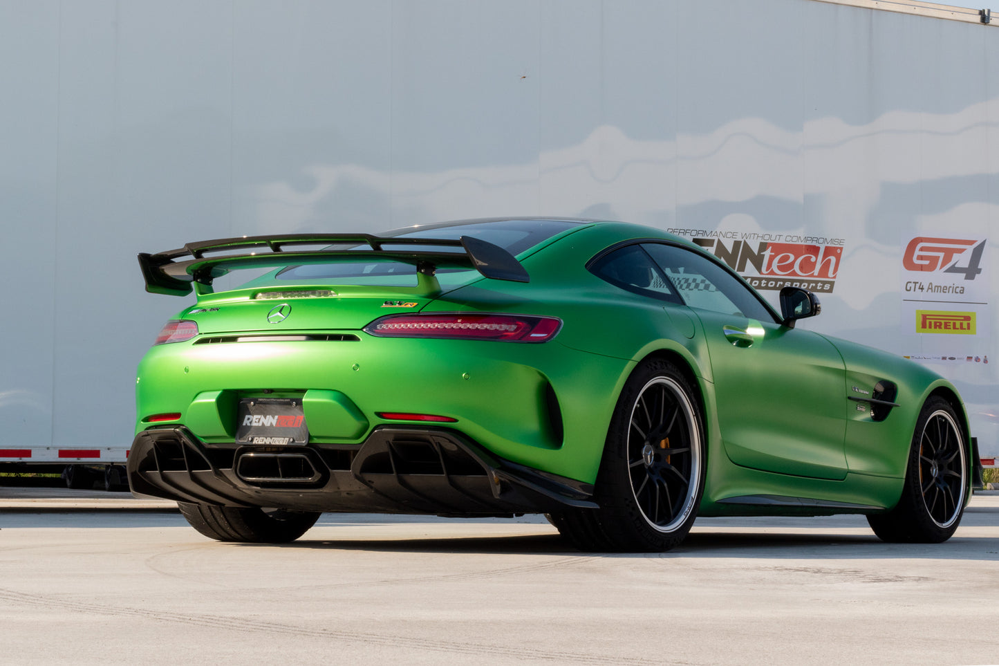 RENNtech | C190 | AMG GT R | Rear Wing Lip w/End Plates | Carbon Fiber