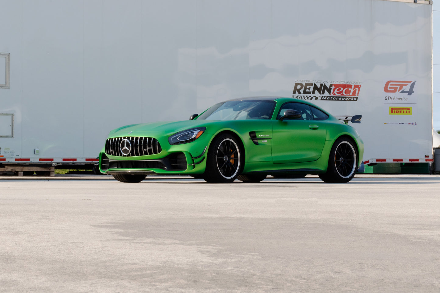 RENNtech | C190 | AMG GT R | Rear Wing Lip w/End Plates | Carbon Fiber
