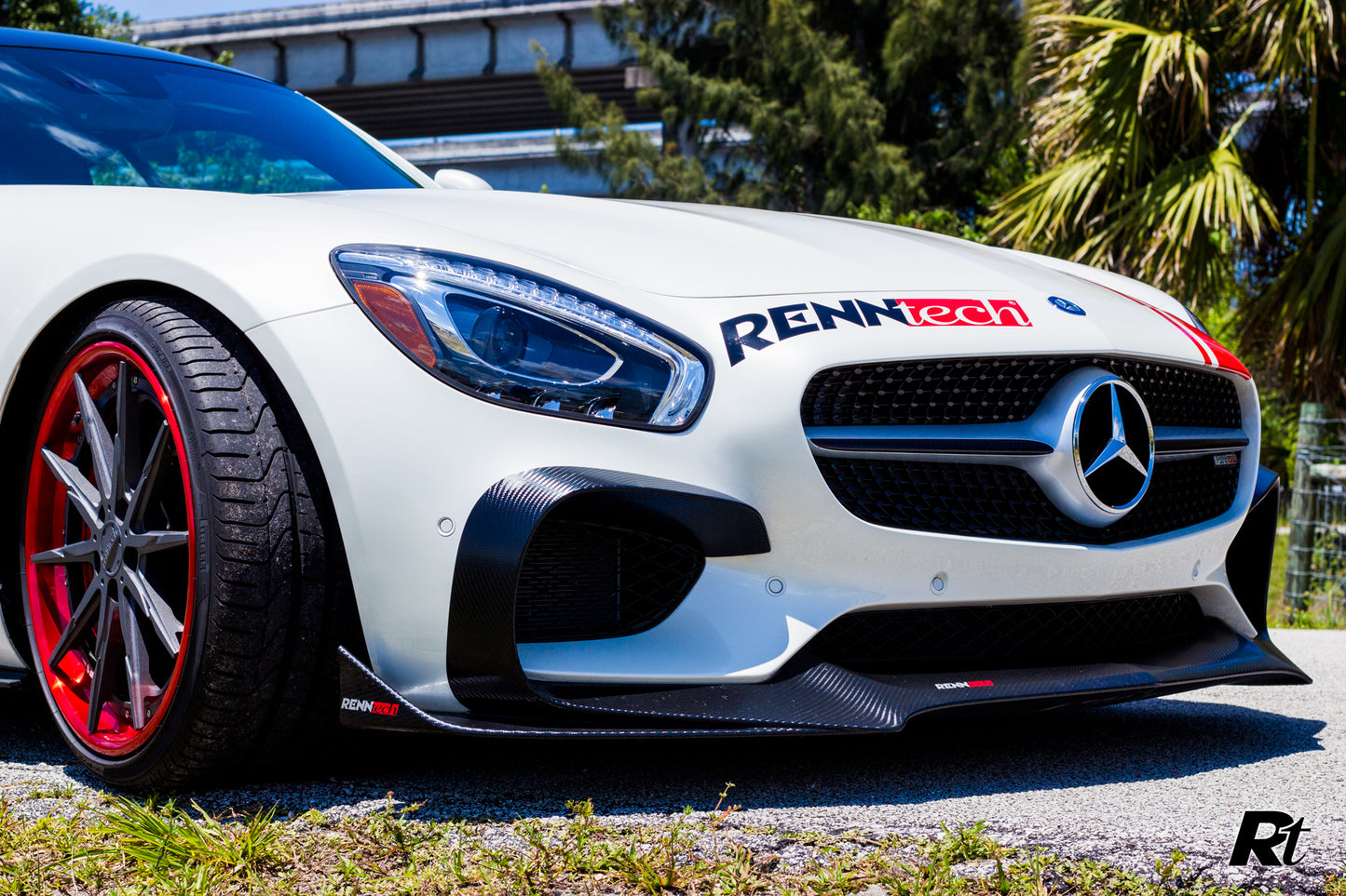 RENNtech | C190 | AMG GT / S | Front Splitter | Carbon Fiber