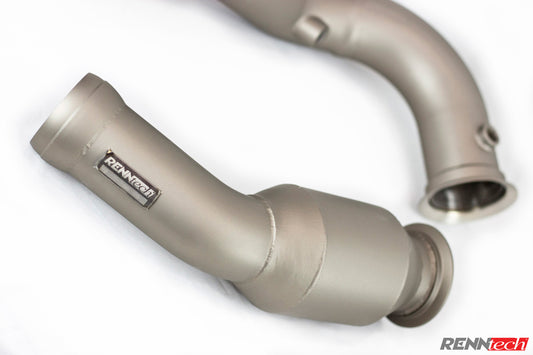 RENNtech | Downpipes w/200 Cell Sport Catalytic Converter | W463 | G550 | 4.0L V8 BiTurbo | M176